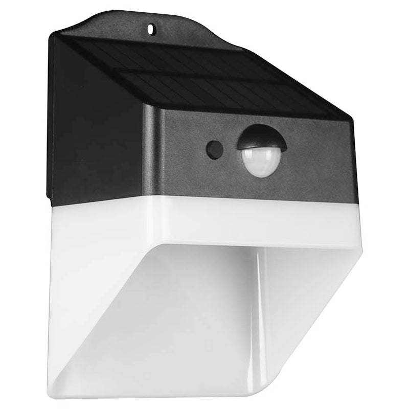 Lampă solară exterioară 2W 4000K cu senzor PIR, IP65, alb/negru V-Tac SKU-10309