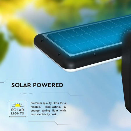 Lampă solară de exterior 15 W cu senzor PIR și 2 culori de iluminare V-Tac