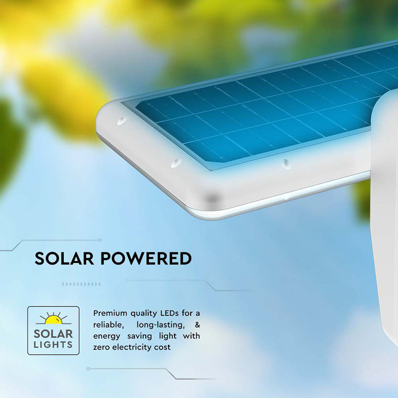 Lampă solară de exterior 15 W cu senzor PIR și 2 culori de iluminare V-Tac