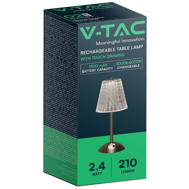 Lampă birou 3W cu acumulator, dimmabilă, 3in1, V-Tac SKU-10327