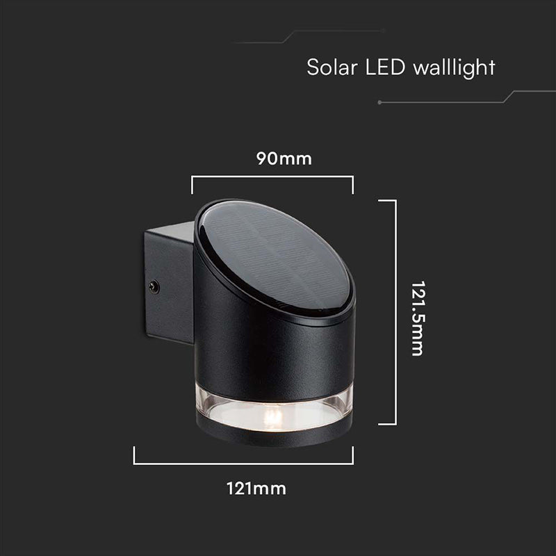Lampă LED solară 1W cu protecție IP54 și lumină alb cald pentru exterior V-Tac