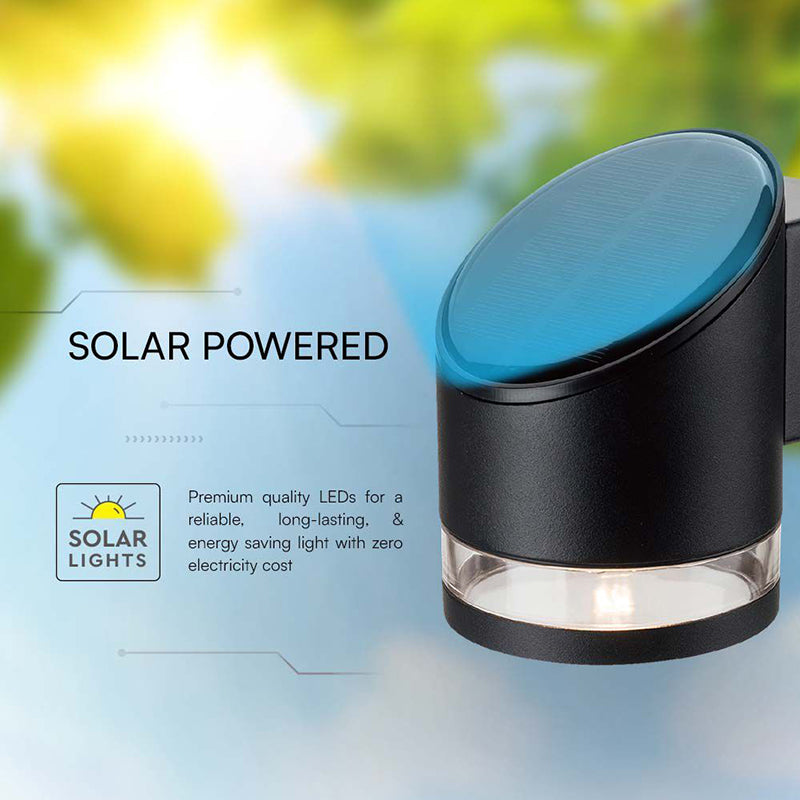 Lampă LED solară 1W cu protecție IP54 și lumină alb cald pentru exterior V-Tac