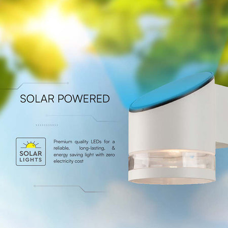 Lampă LED solară 1W cu protecție IP54 și lumină alb cald pentru exterior V-Tac