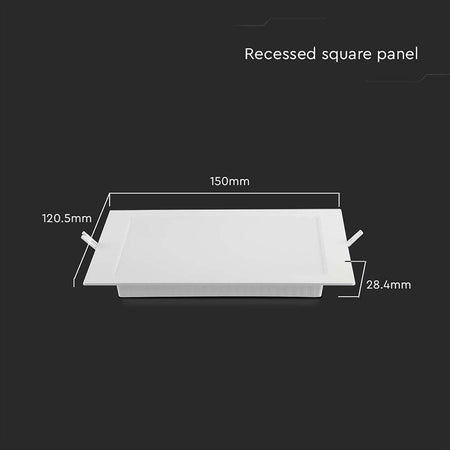 Panou LED 6W încastrat 4000K alb neutru V-Tac SKU-10481