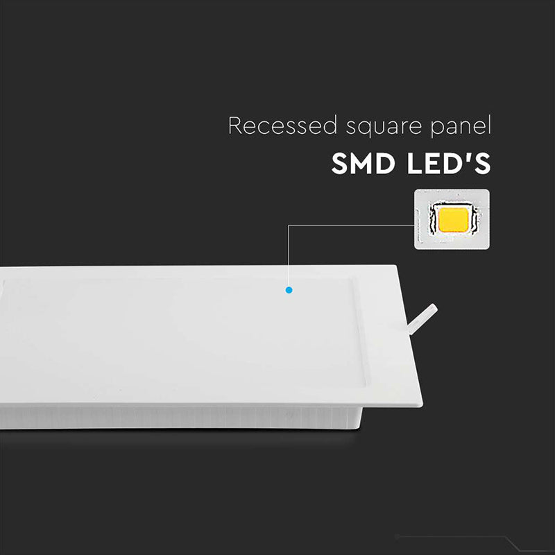 Panou LED 6W încastrat 4000K alb neutru V-Tac SKU-10481