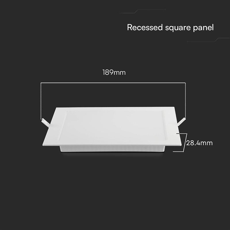 Panou LED 12W încorporabil 6500K cip Samsung pătrat V-Tac SKU-104851