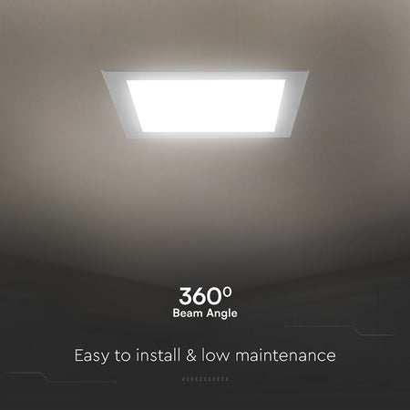 Panou LED 12W încorporabil 6500K cip Samsung pătrat V-Tac SKU-104851