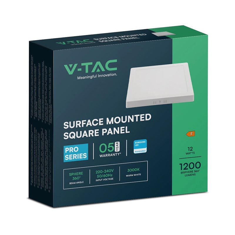 Panou LED aplicabil 12W cu cip Samsung V-Tac