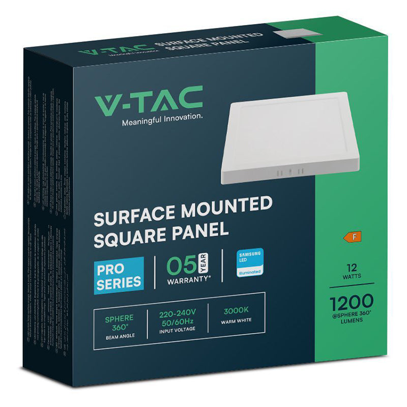 Panou LED aplicabil 12W cu cip Samsung V-Tac