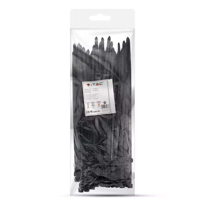 Fasete prindere 4,5 mm × 30 cm set 100 buc V-Tac