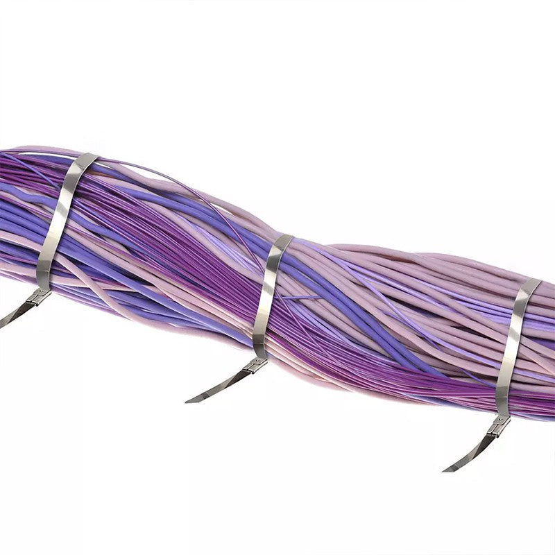 Fașete prindere din oțel 4,6 mm × 35 cm set 100 buc V-Tac SKU-11191