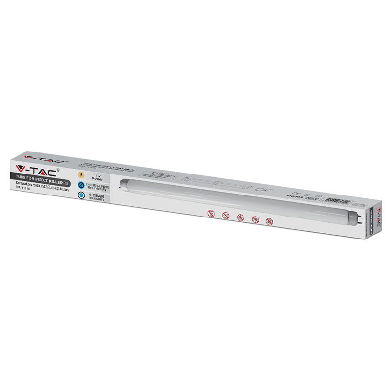 Rezervă tub T8 UV anti-insecte 10 W 25 × 345 mm V-Tac SKU-11216