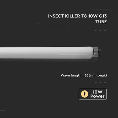 Rezervă tub T8 UV anti-insecte 10 W 25 × 345 mm V-Tac SKU-11216
