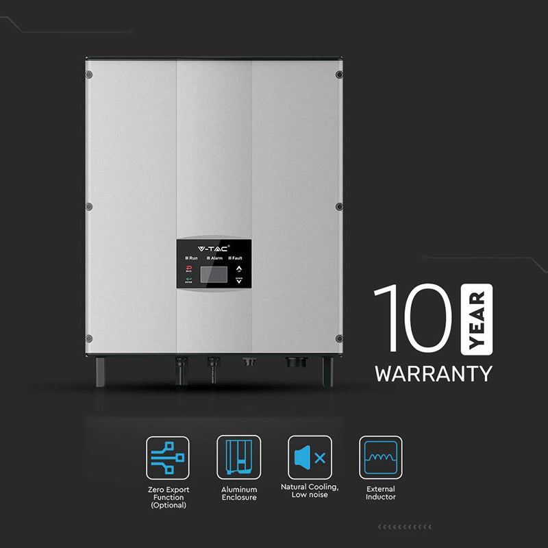 Invertor solar 3 kW on grid monofazat IP65, protecție extinsă V-Tac SKU-11379
