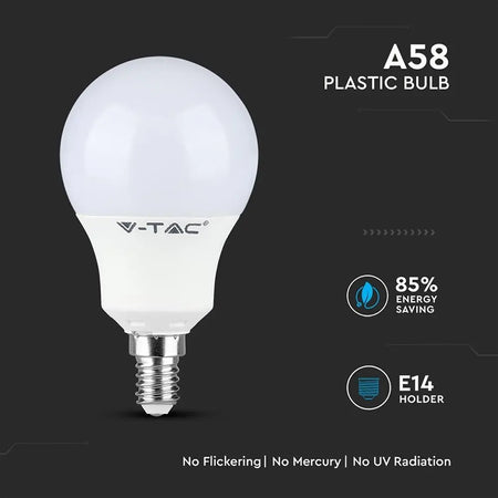 Bec Led A58 E14 9w 3000k Alb Cald, Cip Samsung