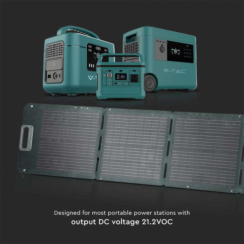 Panou fotovoltaic pliabil portabil 2 × 120 W V-Tac SKU-11565