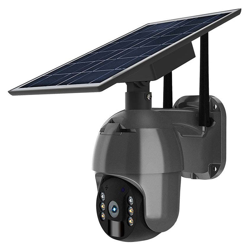 Cameră HD solară smart WiFi PTZ de exterior cu 2MP și detecție PIR V-Tac