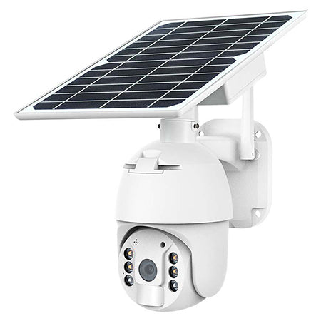 Cameră HD solară smart WiFi PTZ de exterior cu 2MP și detecție PIR V-Tac
