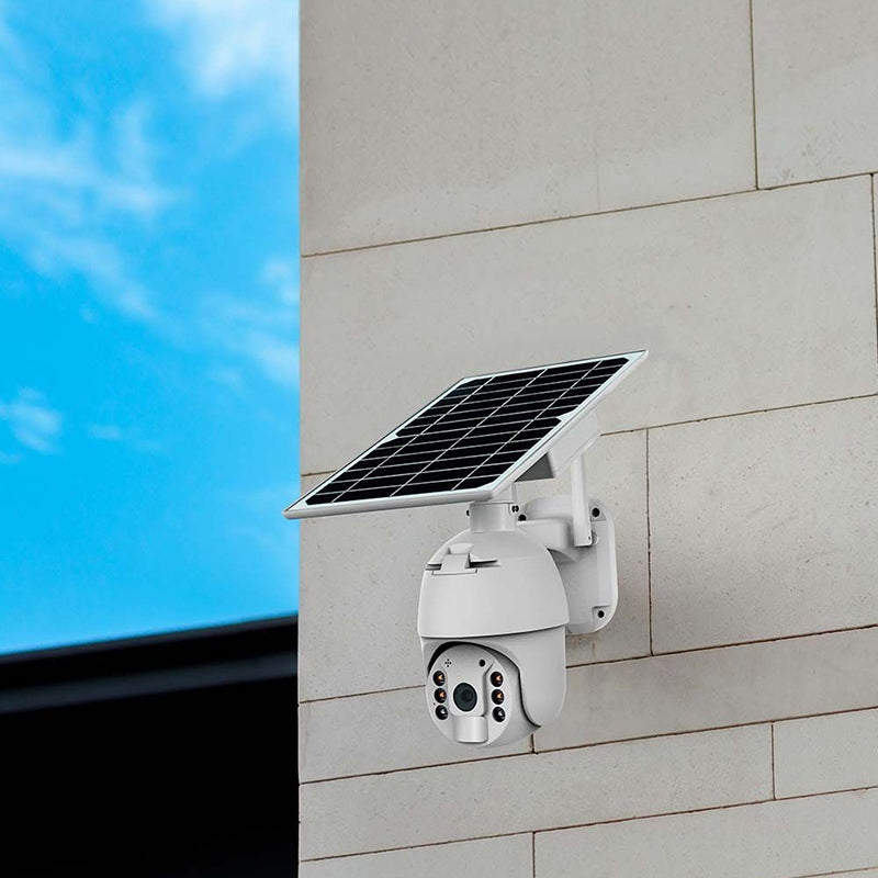 Cameră HD solară smart WiFi PTZ de exterior cu 2MP și detecție PIR V-Tac