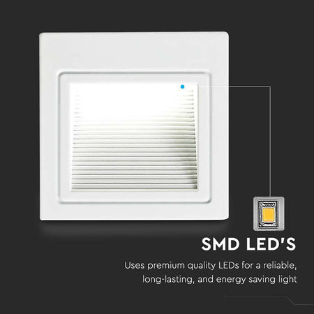 Corp Iluminat Led Steplight Montaj Scara/perete 3w 4000k Alb Neutru