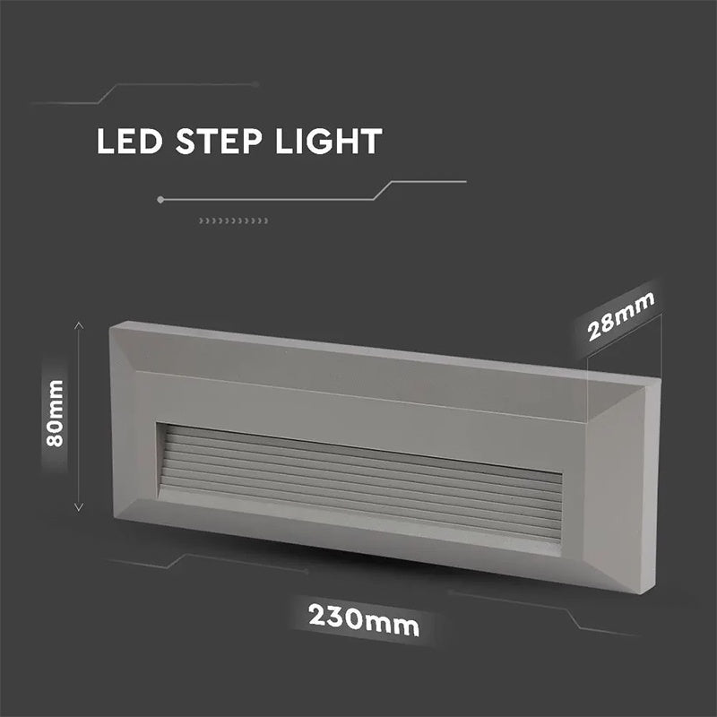 Corp iluminat LED pentru scări 3W 4000K alb neutru, IP65 V-Tac SKU-1330