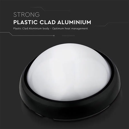 Aplica rotundă LED 12W IP54 lumină alb cald, montaj plafon, V-Tac SKU-1349