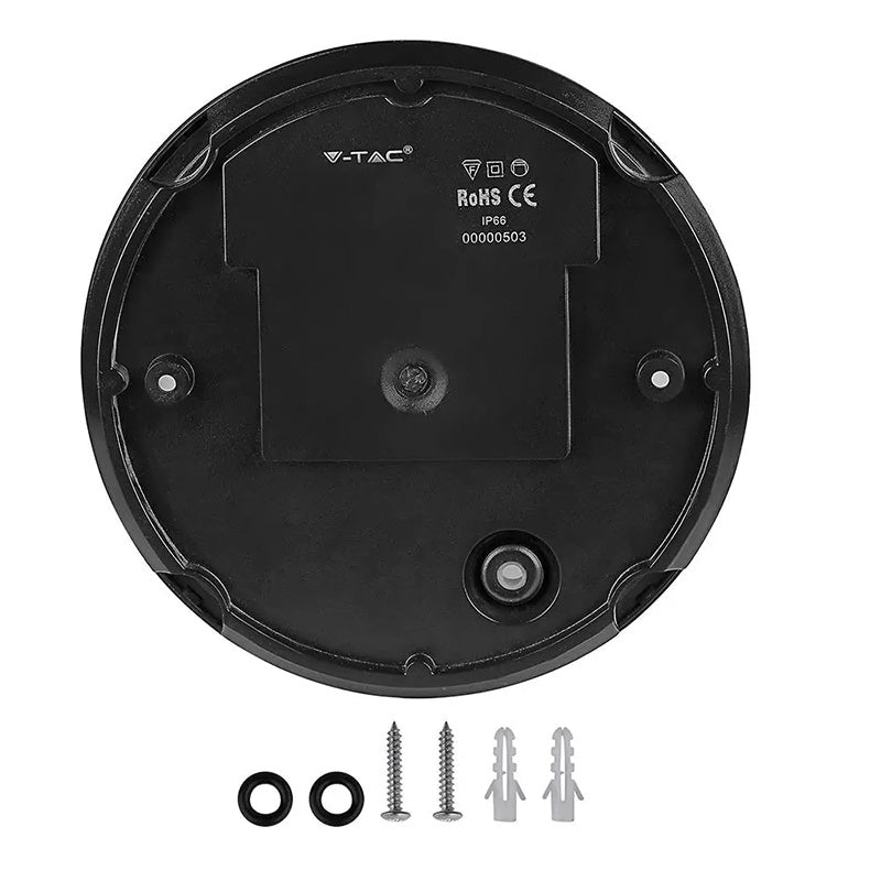 Aplica rotundă LED 12W IP54 lumină alb cald, montaj plafon, V-Tac SKU-1349