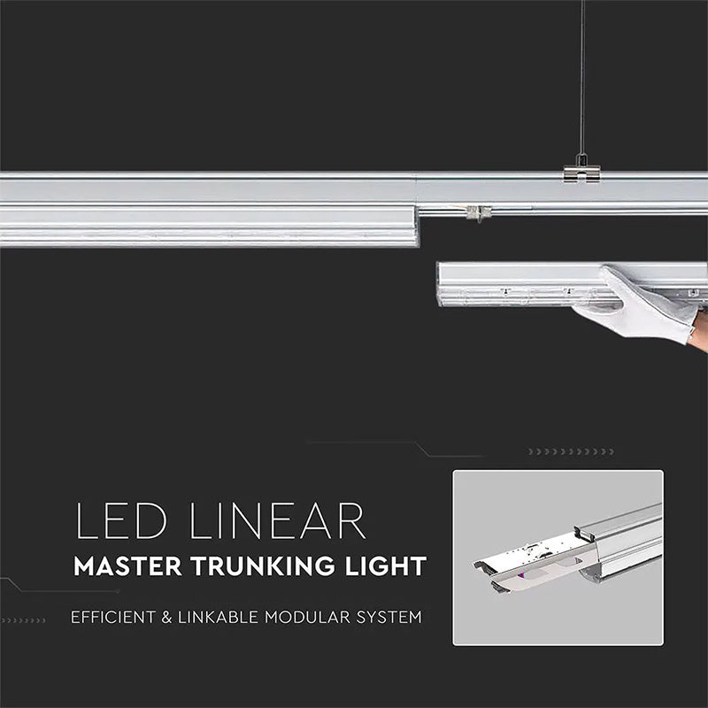 Corp iluminat liniar LED 50W, 150 cm, 4000K, dimabil, alb neutru V-Tac SKU-1360