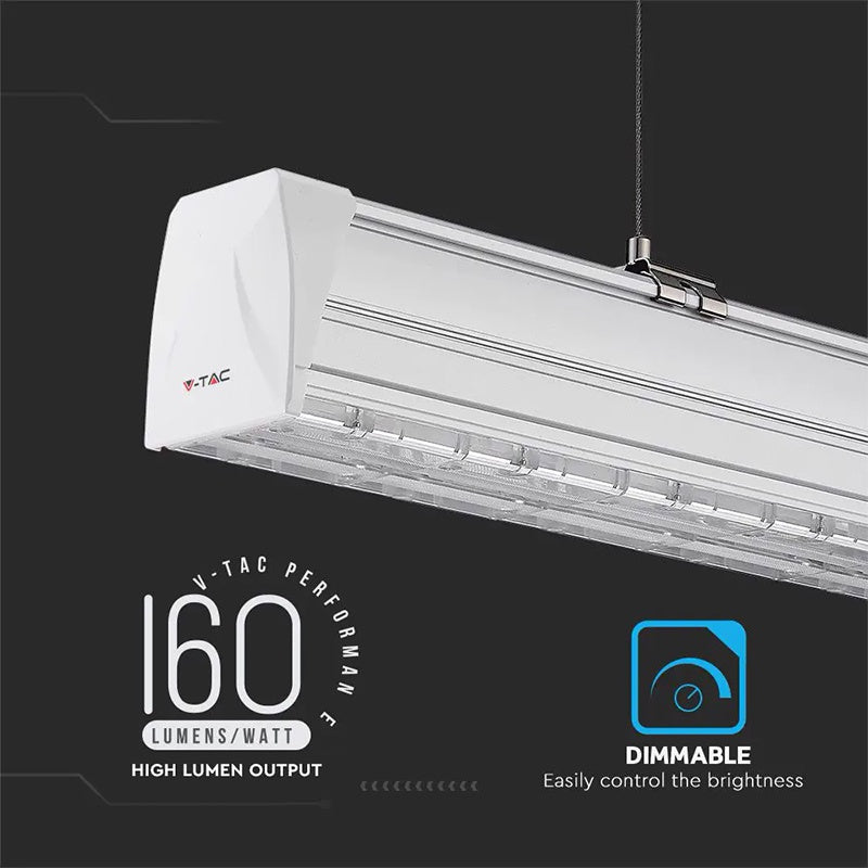 Corp iluminat liniar LED 50W, 150 cm, 4000K, dimabil, alb neutru V-Tac SKU-1360