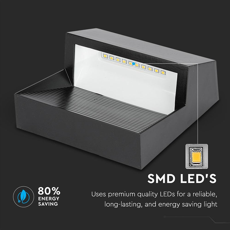 Corp iluminat LED steplight montaj scară/perete 3W 4000K negru V-Tac SKU-1399