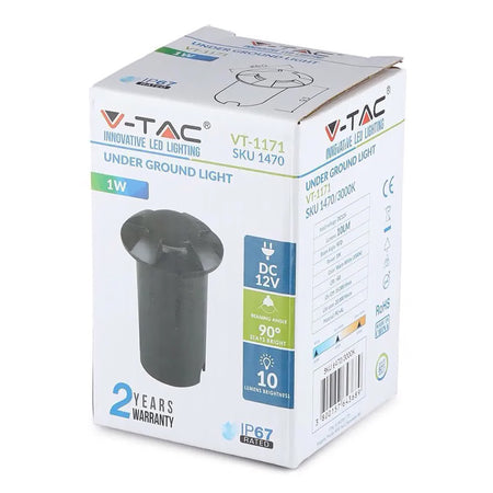 Spot LED Steplight 1W 6400K alb rece, IP67, încastrat V-Tac SKU-1472