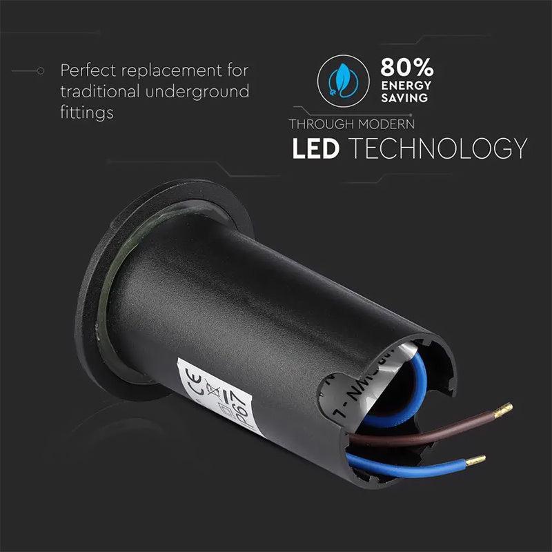 Spot LED Steplight 1W 6400K alb rece, IP67, încastrat V-Tac SKU-1472