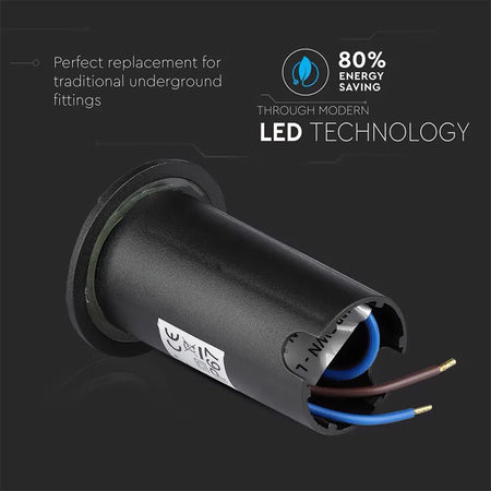 Spot LED Steplight 1W 6400K alb rece, IP67, încastrat V-Tac SKU-1472