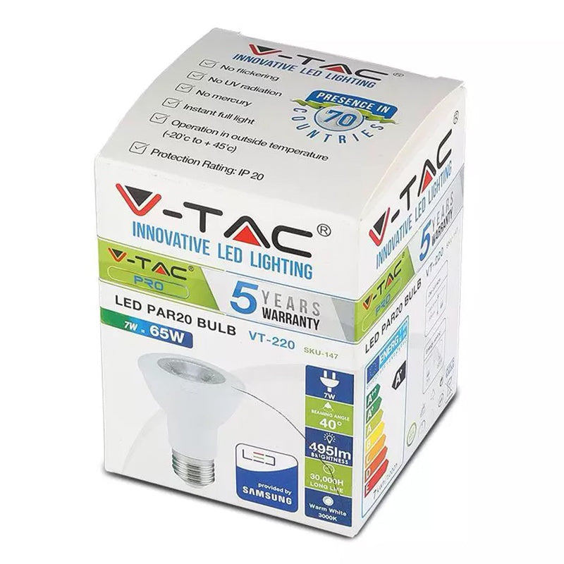 Bec Led 7w Par20 E27 4000k Alb Neutru