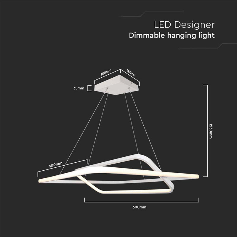 Candelabru Led Dimabil 50w 4000k 60x60x120cm - Alb