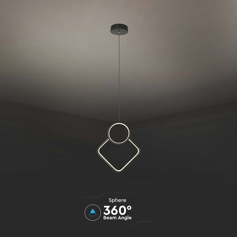 Candelabru LED 12W 3000K, negru, lumina caldă, V-Tac SKU-14998