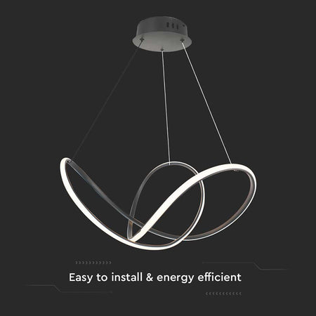 Candelabru LED 49 W cu lumină alb cald 3000 K și dimensiuni 70 × 120 cm, negru V-Tac SKU-15340