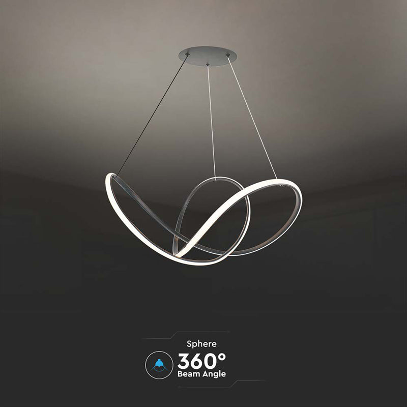 Candelabru LED 49 W cu lumină alb cald 3000 K și dimensiuni 70 × 120 cm, negru V-Tac SKU-15340
