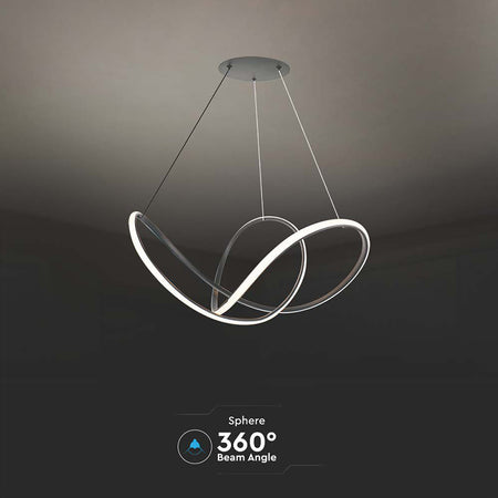 Candelabru LED 49 W cu lumină alb cald 3000 K și dimensiuni 70 × 120 cm, negru V-Tac SKU-15340