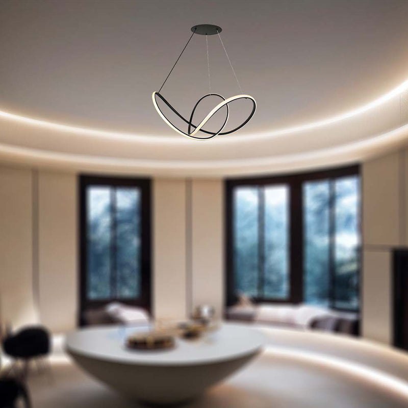 Candelabru LED 49 W cu lumină alb cald 3000 K și dimensiuni 70 × 120 cm, negru V-Tac SKU-15340