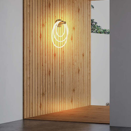 Lampa Led Montaj Perete 36w 3000k - Auriu
