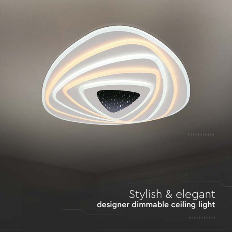 Corp iluminat decorativ dimabil 120W, lumina 3 în 1, alb, V-Tac SKU-15357