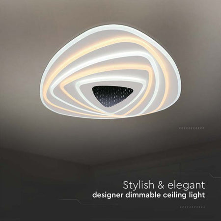 Corp iluminat decorativ dimabil 120W, lumina 3 în 1, alb, V-Tac SKU-15357
