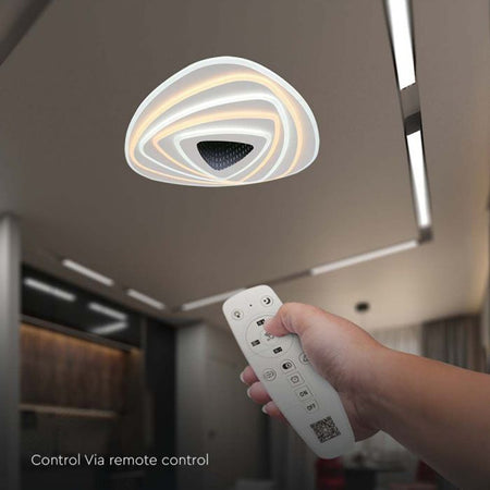 Corp iluminat decorativ dimabil 120W, lumina 3 în 1, alb, V-Tac SKU-15357