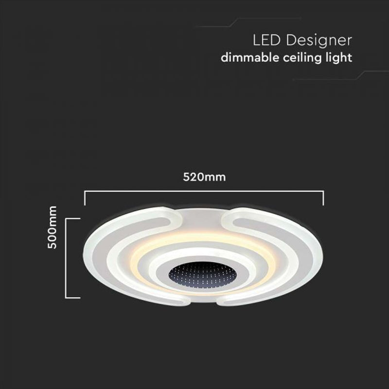 Corp iluminat decorativ dimabil 95 W, lumină 3 în 1, alb V-Tac SKU-15358