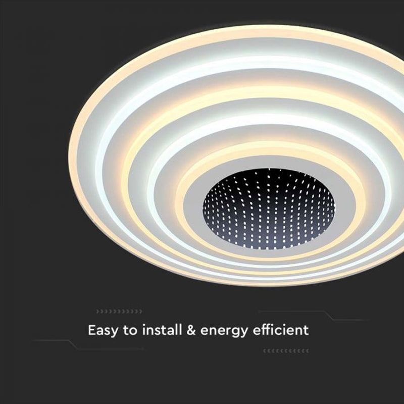 Corp iluminat decorativ dimabil LED 125W, 3000K + 6000K, alb V-Tac SKU-15359