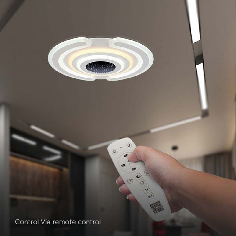 Corp iluminat decorativ dimabil LED 125W, 3000K + 6000K, alb V-Tac SKU-15359