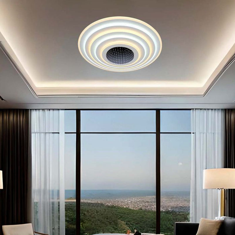 Corp iluminat decorativ dimabil LED 125W, 3000K + 6000K, alb V-Tac SKU-15359