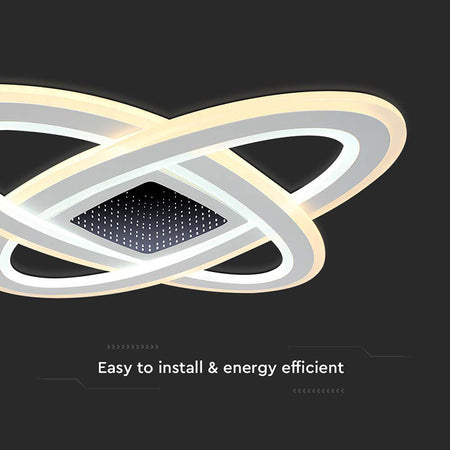Corp iluminat decorativ dimabil LED 130W, alb, 3 în 1, V-Tac SKU-15360