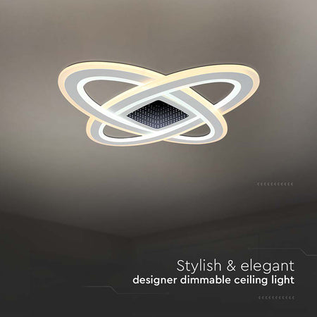 Corp iluminat decorativ dimabil LED 130W, alb, 3 în 1, V-Tac SKU-15360